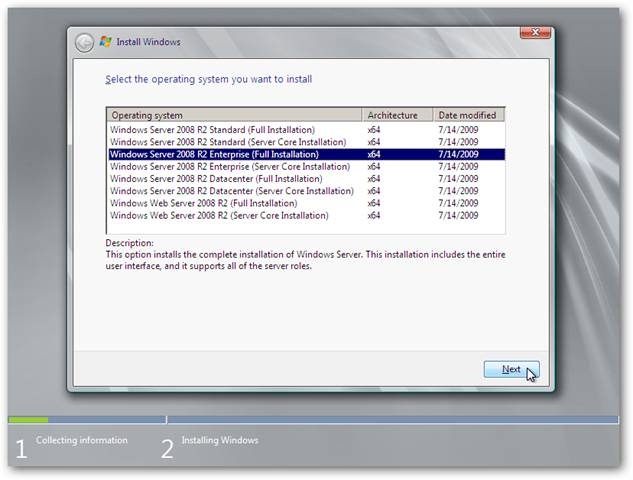 Install windows server 2008 r2 on virtualbox